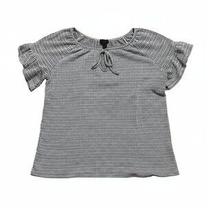 Women's Blue Gingham Top
